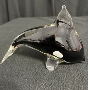 Vintage UG Collectable Handcrafted Orca/Whale Paperweight